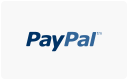 Logotipo do PayPal com a palavra PayPal em letras azuis em negrito em um fundo cinza claro.